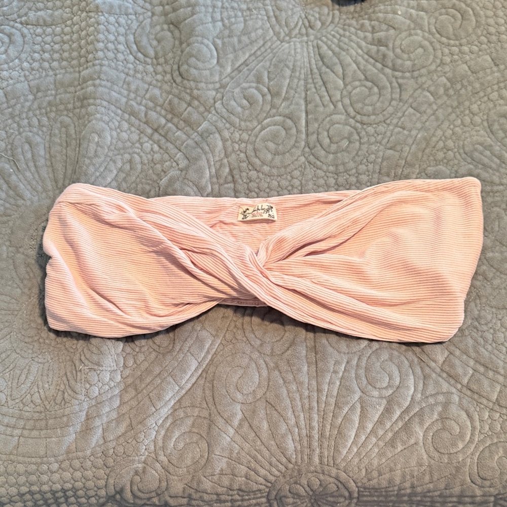 Free People Blush Twist Bandeau Bra